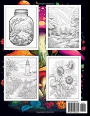 Stress Relief Coloring Book for Adults: Large Print Adult Colouring Book with Re