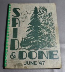 1947 Muskegon Michigan High School Yearbook/Annual – The Said & Done – 114 Pages