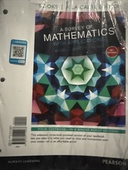 Survey of Mathematics with Applications by Allen R. Angel, Dennis C. Runde and C