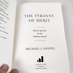 The Tyranny of Merit by Michael Sandel 2020 UK Paperback, 1st edition/1st print