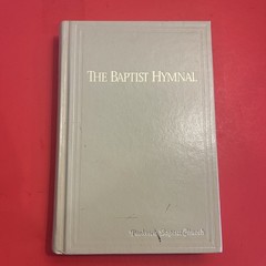The Baptist Hymnal 1991 Convention Press White Gold Hard Cover Piano Pew Book