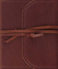ESV Single Column Journaling Bible (Natural Leather, Brown, Flap with Strap)