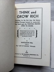 Think and Grow Rich 1954 Napoleon Hill Ralston Society Hardcover Book