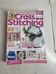World of Cross Stitching Magazine Lot 14 Issues UK Ex-Library 2025-2022 Mixed