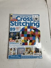 World of Cross Stitching Magazine Lot 14 Issues UK Ex-Library 2025-2022 Mixed