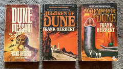 Vintage PB Lot of 3 Frank Herbert DUNE: Messiah, Children Of, God Emperor