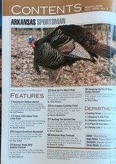 Arkanaas Sportsman March 2010 Little Rock Bass Crappie Gobbler Turkey Hunting Lu