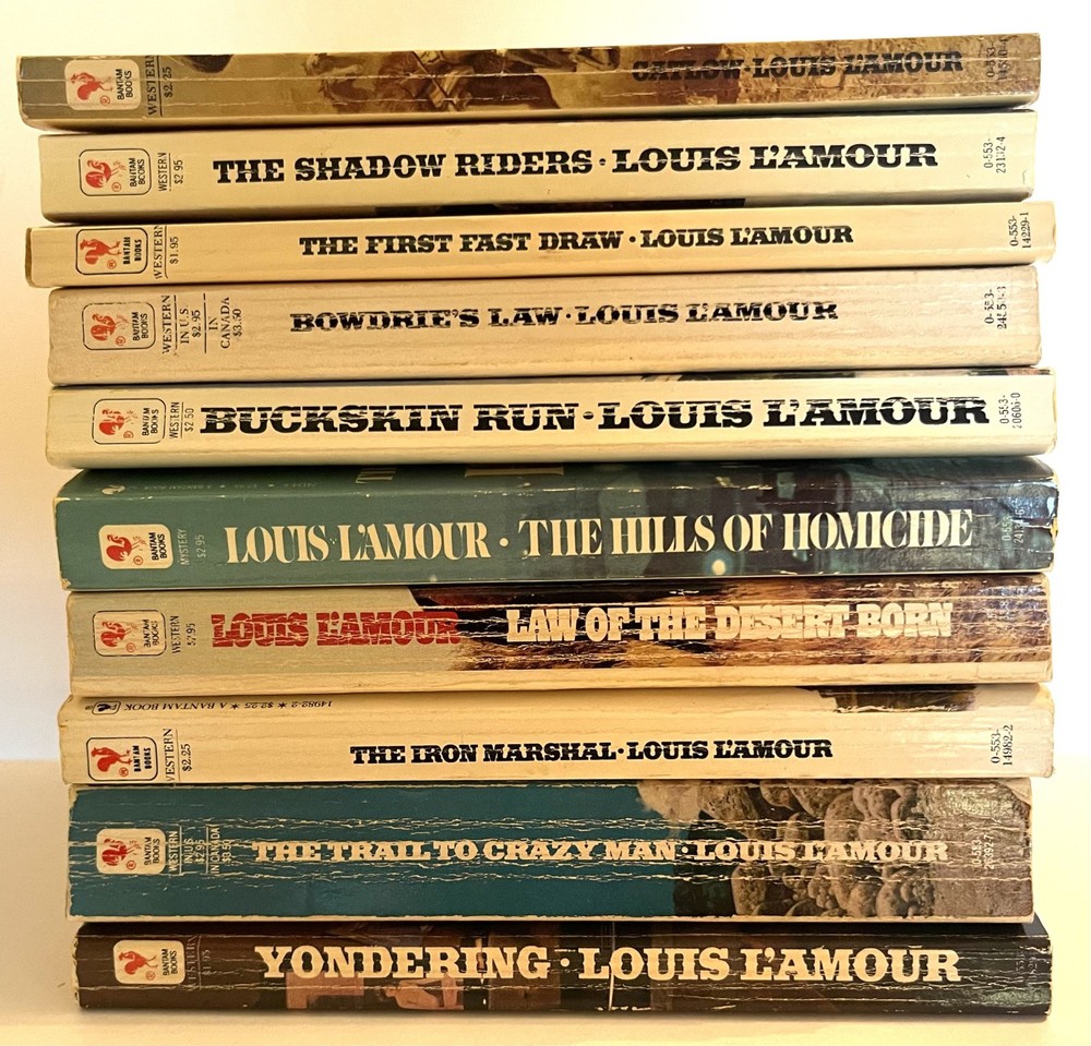 Louis L’amour Westerns Books – Lot of 10 – tenE – EX_used