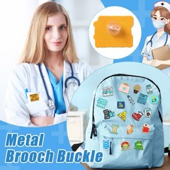 Giegxin 40 Pcs Funny Nurse 0.39 – 1.54 inches / 1 – 3.9 cm, assorted colors
