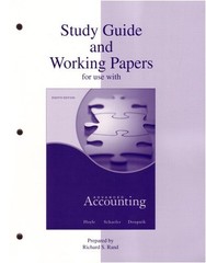 STUDY GUIDE & WORKING PAPERS TO ACCOMPANY ADVANCED By Joe Ben Hoyle & Thomas