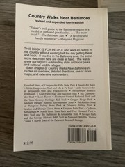 COUNTRY WALKS NEAR BALTIMORE, 50 HIKES IN MARYLAND & GUIDE TO OLD STATE LINE