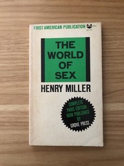 The World of Sex by Henry Miller PB Grove Press 1965