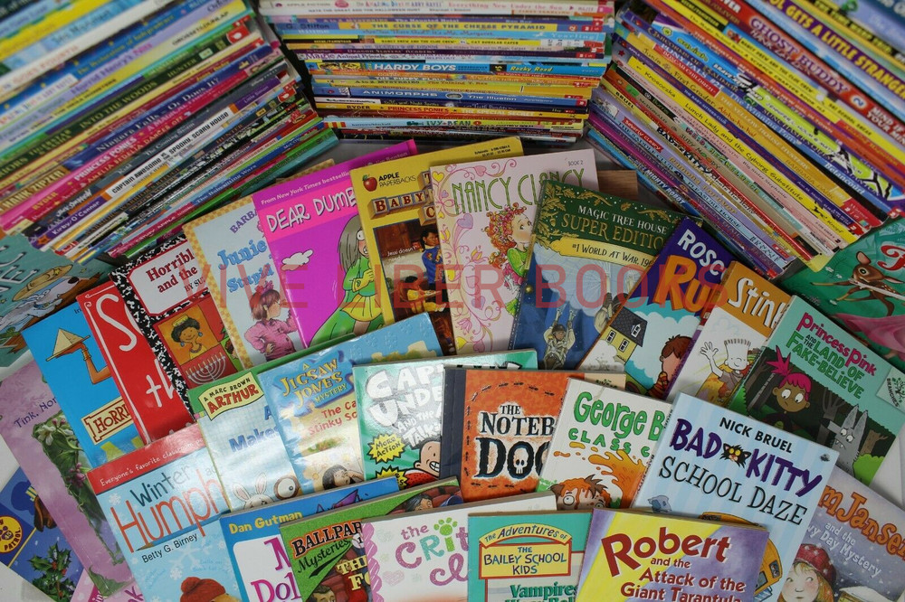 Lot of 25 of Children’s Kids Chapter Books – Random – Free Shipping!