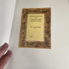 Encyclopedia of Things That Never Were, 1st Edition In US 1987 HCDJ Fantasy