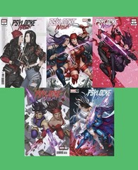Psylocke Ninja #1 2 3 4 5 Inhyuk Lee Variant Collection NM Bagged & Boarded