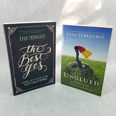 Lysa TerKeurst Lot of 2 Softcovers – Unglued & The Best Yes – LIKE NEW!