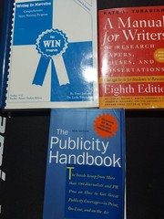 3 Book lot on writing and Publishing The Publicity Handbook, Writing is Narrativ
