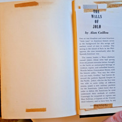 The Walls Of Jolo, Alan Calliou?1960 HC Appleton Century 248 Pages