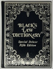 Black’s Law Dictionary: Special Deluxe 5th Ed. by Henry Campbell Black- 1988 HC