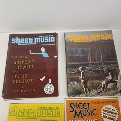 Vintage 1970s & 1980s Sheet Music Magazine Lot of 17, Nice Shape, All Different