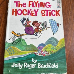 Rand McNally The Flying Hockey Stick Jolly Roger Bradfield 1966 Hardcover Book