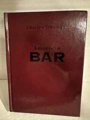 Vintage American Bar Book by Charles Schuman Abbeville Press 1st Ed. 1995