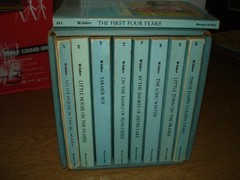 Laura Ingalls Wilder lot of 9 vintage books 1970s Little House blue covers