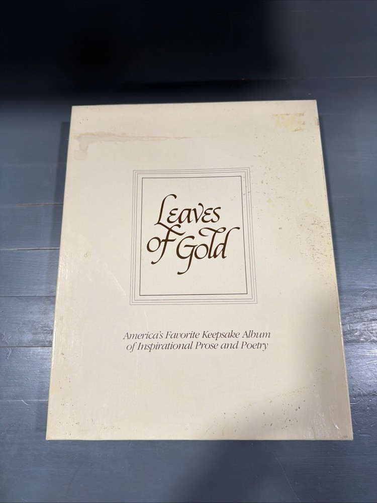 Leaves of Gold Gold Deluxe Ed. An Inspirational Classic 1983 Hardcover C. Lytle