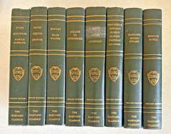 The Harvard Classics Deluxe Registered Edition 1937-38 Veritas Lot of 8 Books