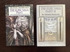 The Elric Saga Part I, II Michael Moorcock BCE Book Club Fantasy Hardcover