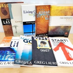 Greg Laurie Book Set Lot 9 Bible Study Evangelize Strengthen Faith God Last Days