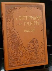 A DICTIONARY OF TOLKIEN David Day Illustrated Guide Flexi Bound Faux Leather NEW