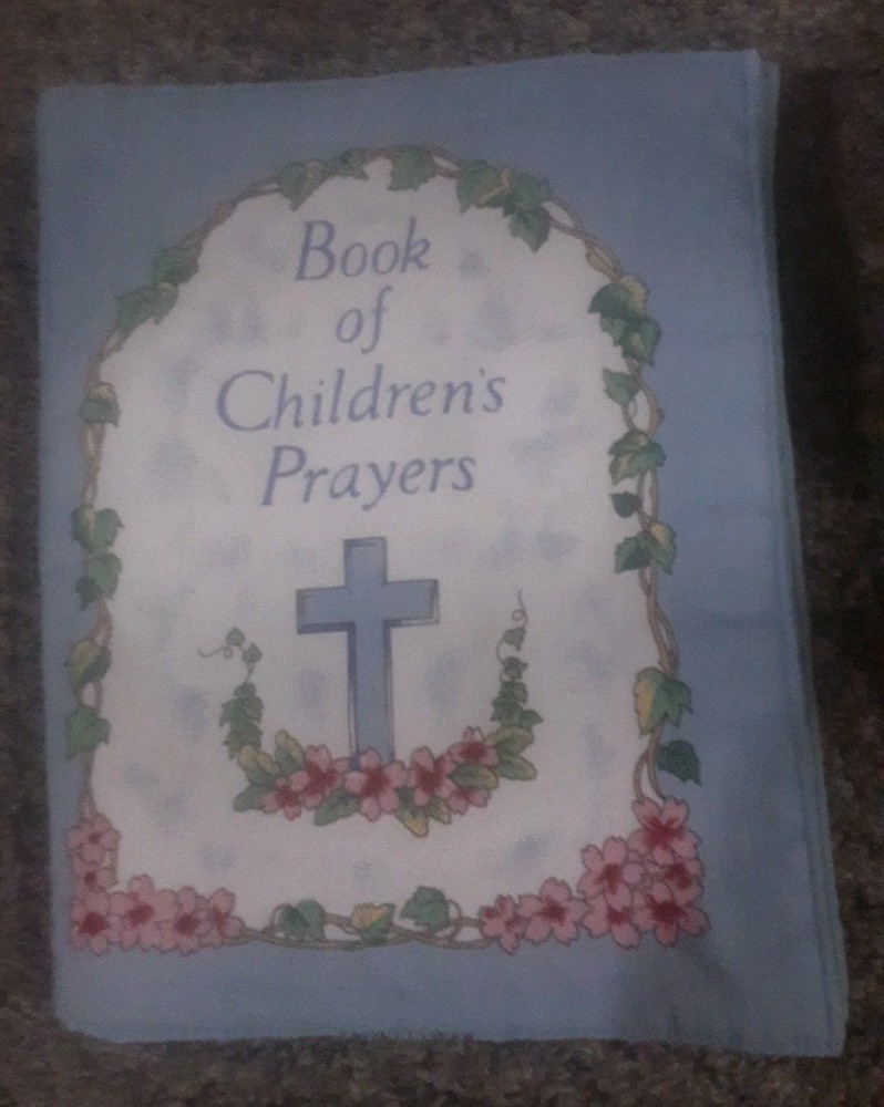 Vintage Handmade Cloth Book Of Children’s Prayers
