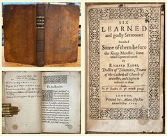 V.Rare 1604 Richard Eedes ‘Six Learned & Godly Sermons’ King James Translator