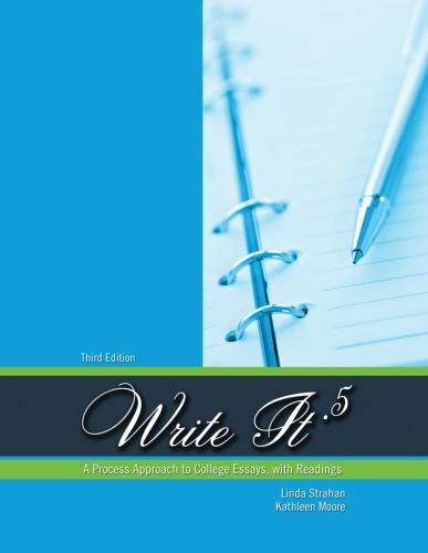 Write It .5 : A Process Approach to College Essays With Readings, Paperback b…