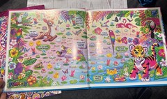 Lisa Frank Picture Find Books * The Fantastic World* And 600 Sticker Book