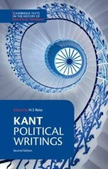 Kant: Political Writings (Cambridge Texts in the History of Political T – GOOD