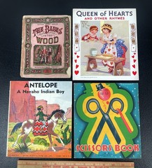 1800s 1900s Children’s Books Lot Babes Wood Navaho Queen Hears Scissors Puzzles