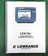 Lowrance LCX-15MT Instruction Manual: 76 Pages & Protective Covers