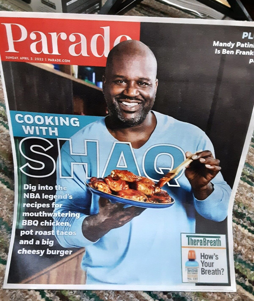 Parade Magazine April 3 2022 Shaq O’Neal Mandy Patinkin