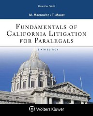 Fundamentals of California Litigation for Paralegals