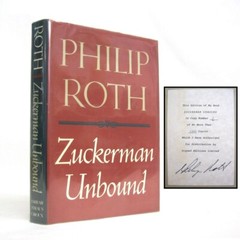 Zuckerman Unbound by Philip Roth SIGNED Limited #6 / 120 Farrar Straus 1981