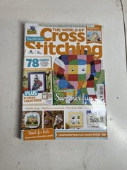 World of Cross Stitching Magazine Lot 14 Issues UK Ex-Library 2025-2022 Mixed