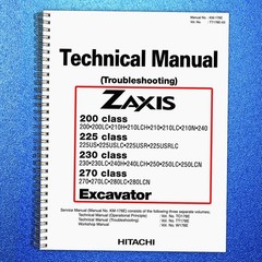 HITACHI ZAXIS 200 225 230 270 Class Excavator Technical Manual – WIRE BIND