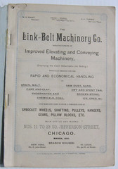 Link Belt Machinery Catalog 1884 144 Pages PB Elevating & Conveying Good Cond