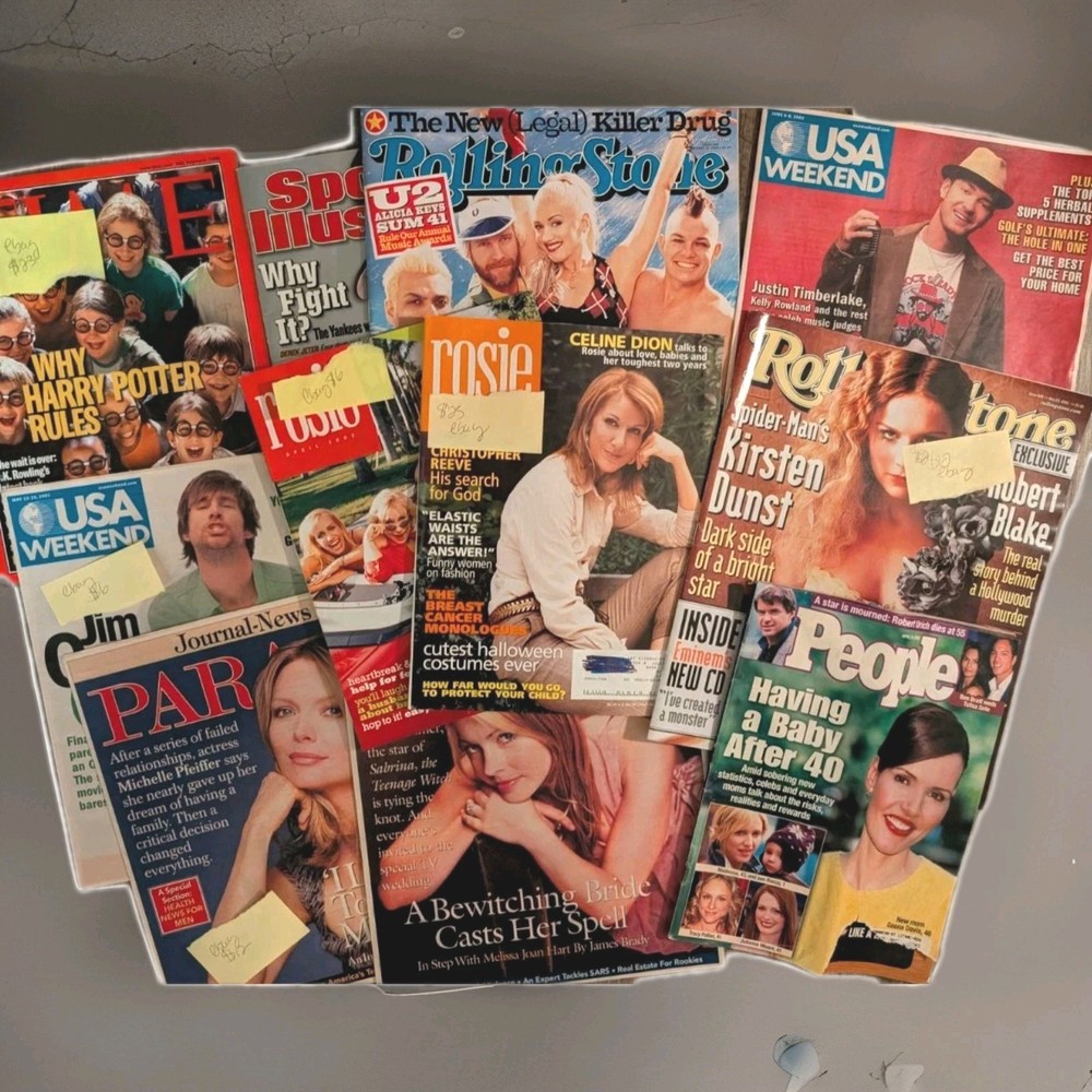 11 Vintage 2000s Music And Movie Celebrity Magazines