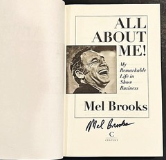 All About Me! Mel Brooks SIGNED Autographed First Edition 1st Print Hardcover DJ