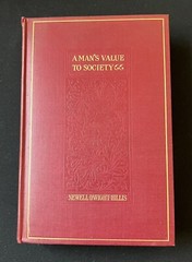 A Man’s Value to Society by Newell Dwight Hills—4th Ed, 1897—HC—Character