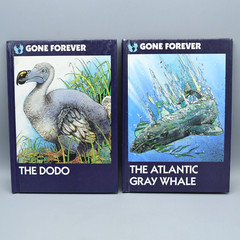 Gone Forever Series Book Lot of 5 Crestwood House 1989 HC 1st Ed Extinct Animals