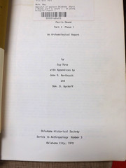 THE HABIUKUT OF EASTERN OKLAHOMA PARRIS MOUND ARCHAEOLOGY MUTO 1978 Caddo Indian
